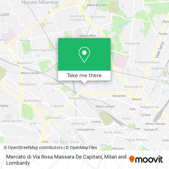 Mercato di Via Rosa Massara De Capitani map