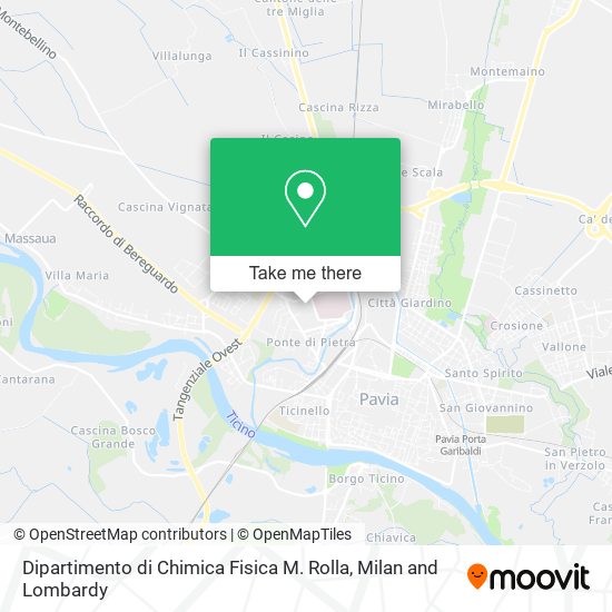 Dipartimento di Chimica Fisica M. Rolla map