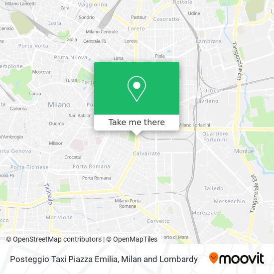 Posteggio Taxi Piazza Emilia map