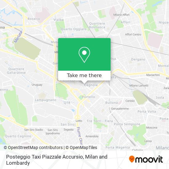 Posteggio Taxi Piazzale Accursio map