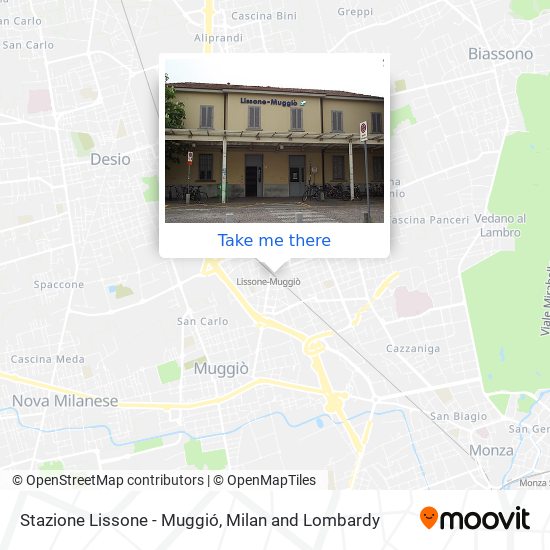 Stazione Lissone - Muggió map