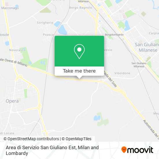 Area di Servizio  San Giuliano Est map