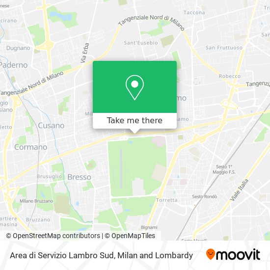 Area di Servizio Lambro Sud map