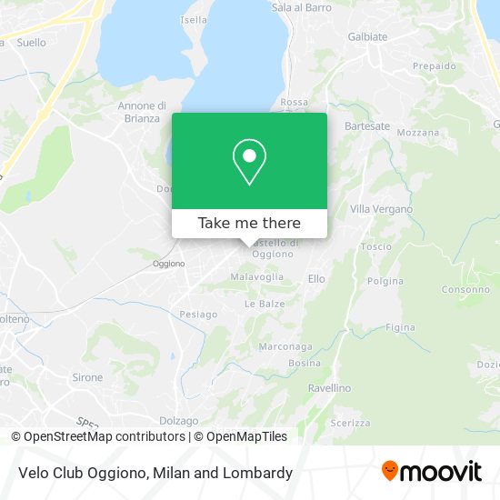 Velo Club Oggiono map