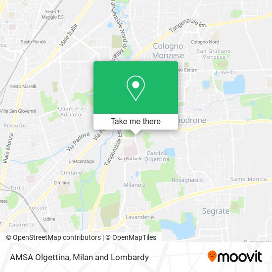 AMSA Olgettina map