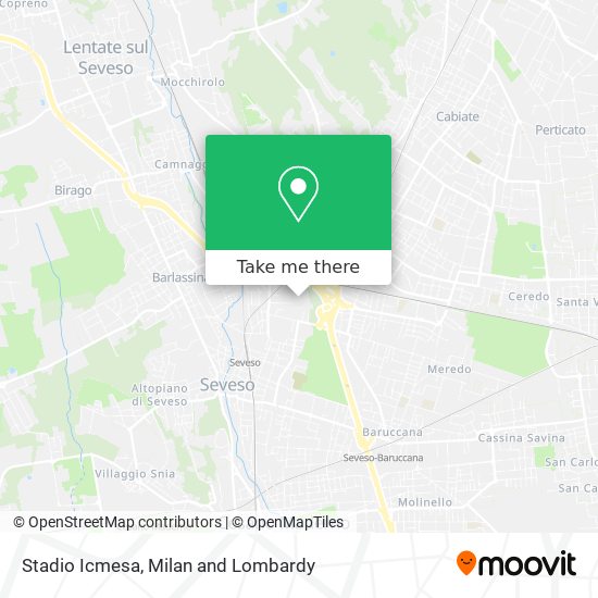 Stadio Icmesa map
