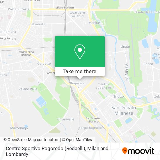 Centro Sportivo Rogoredo (Redaelli) map