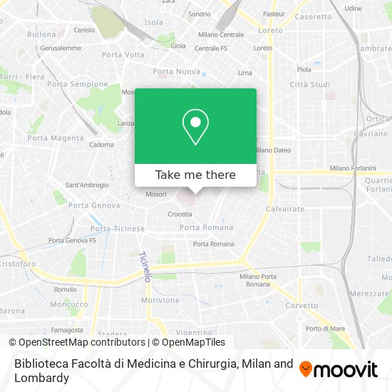 Biblioteca Facoltà di Medicina e Chirurgia map