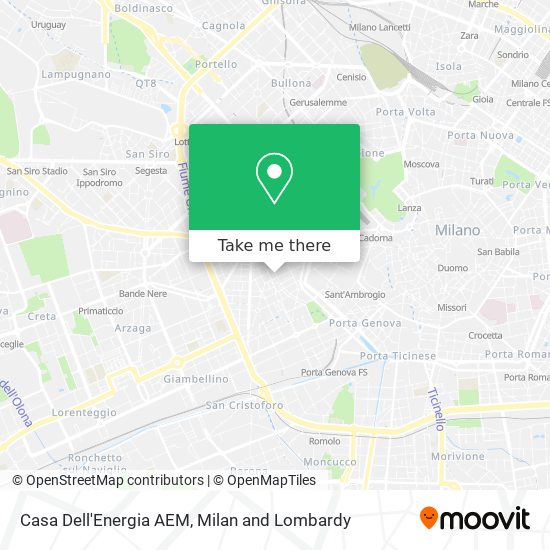 Casa Dell'Energia AEM map