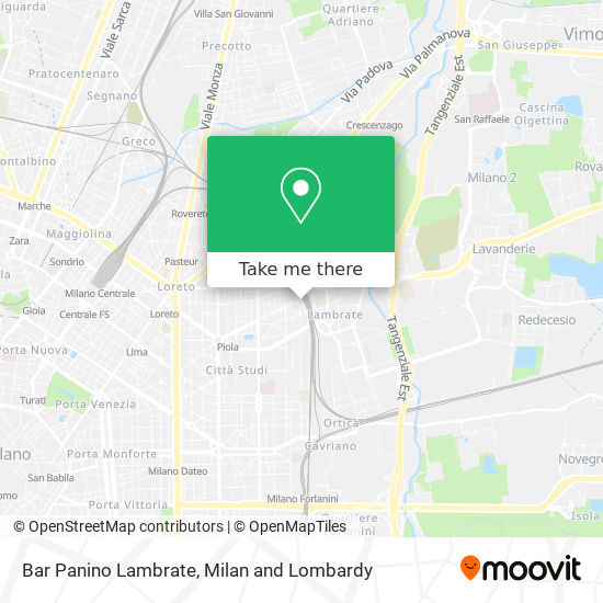Bar Panino Lambrate map