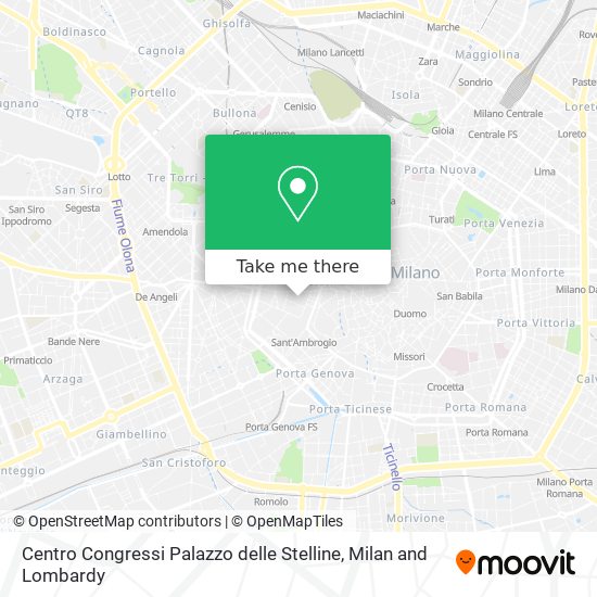 Centro Congressi Palazzo delle Stelline map