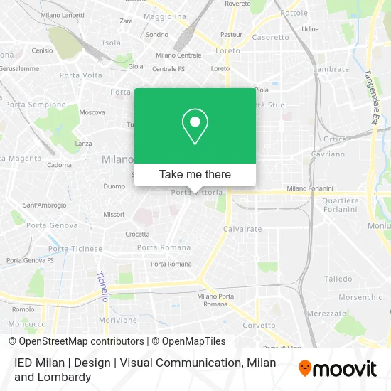 IED Milan | Design | Visual Communication map