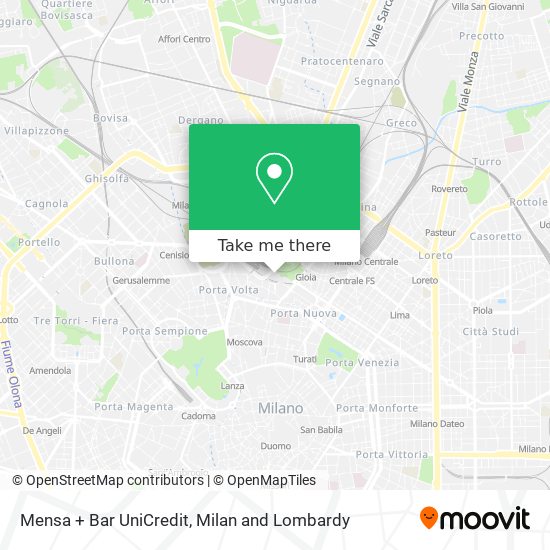 Mensa + Bar UniCredit map