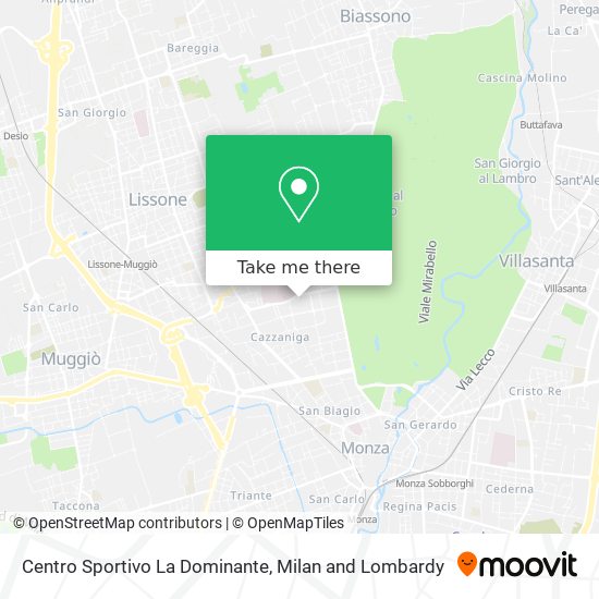 Centro Sportivo  La Dominante map