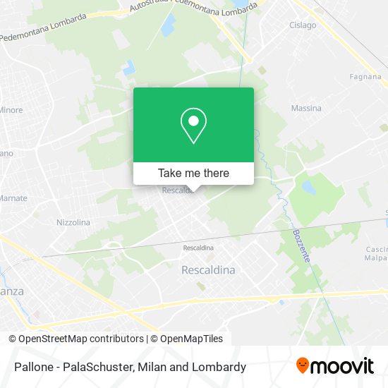 Pallone - PalaSchuster map