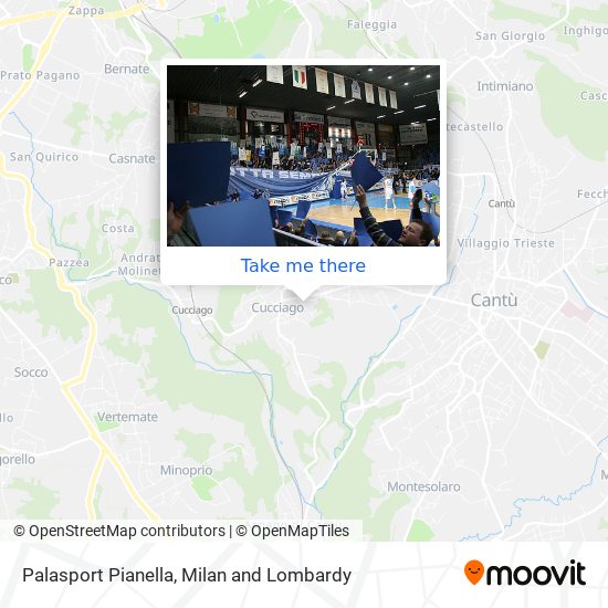 Palasport Pianella map
