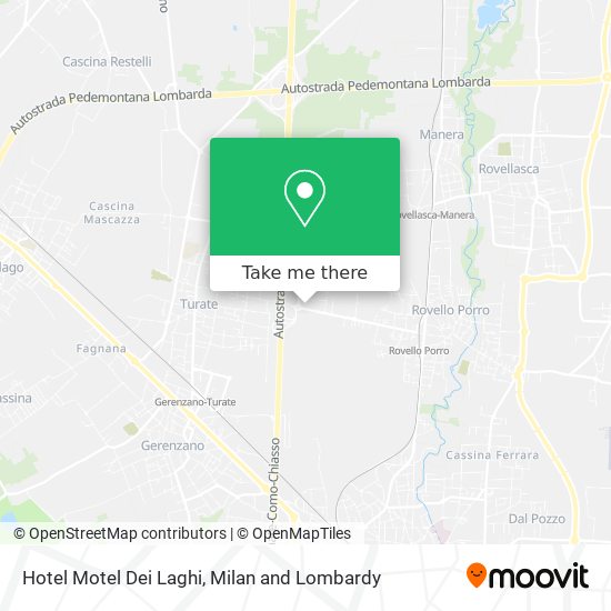 Hotel Motel Dei Laghi map