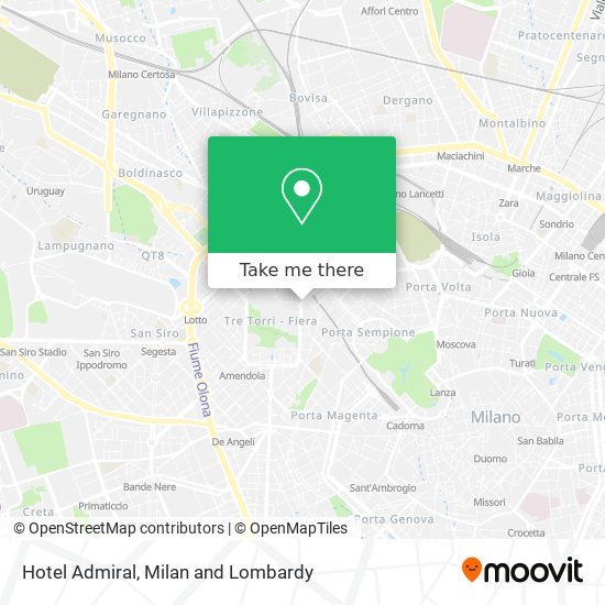 Hotel Admiral map