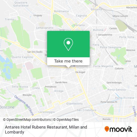 Antares Hotel Rubens Restaurant map