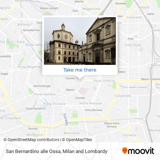 San Bernardino alle Ossa map