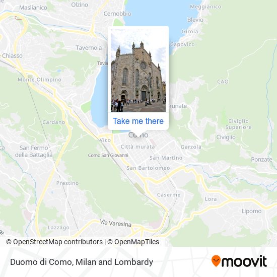 Duomo di Como map