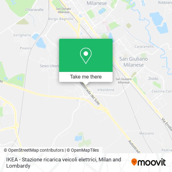 IKEA - Stazione ricarica veicoli elettrici map