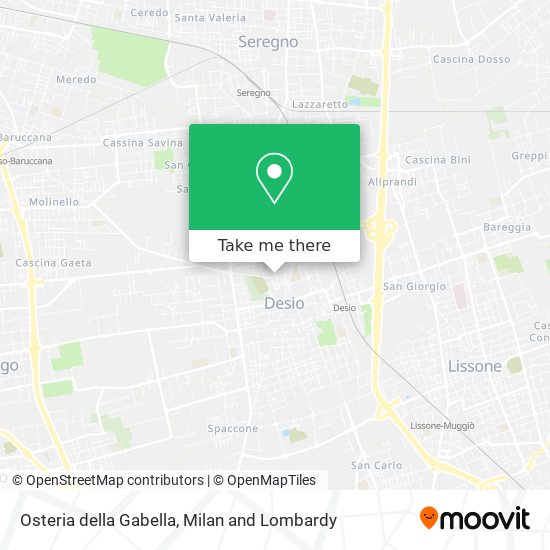 Osteria della Gabella map