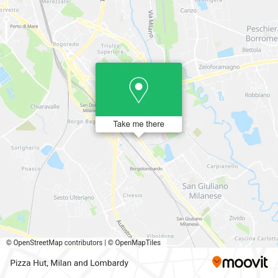 Pizza Hut map