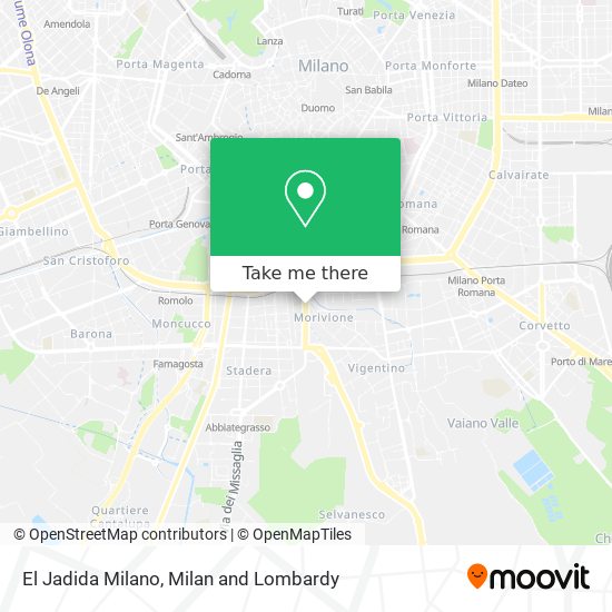 El Jadida Milano map