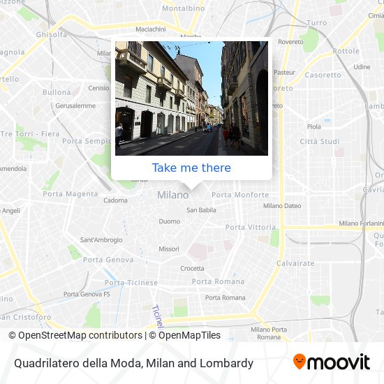Quadrilatero della Moda map