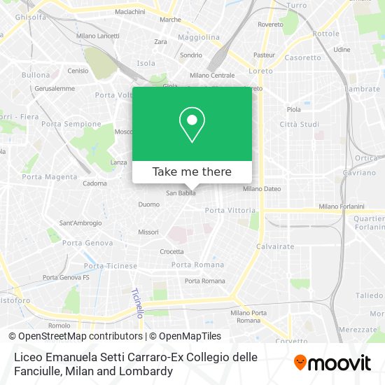 Liceo Emanuela Setti Carraro-Ex Collegio delle Fanciulle map