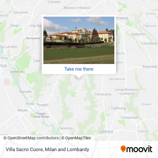 Villa Sacro Cuore map