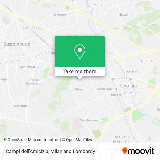 Campi dell'Amicizia map