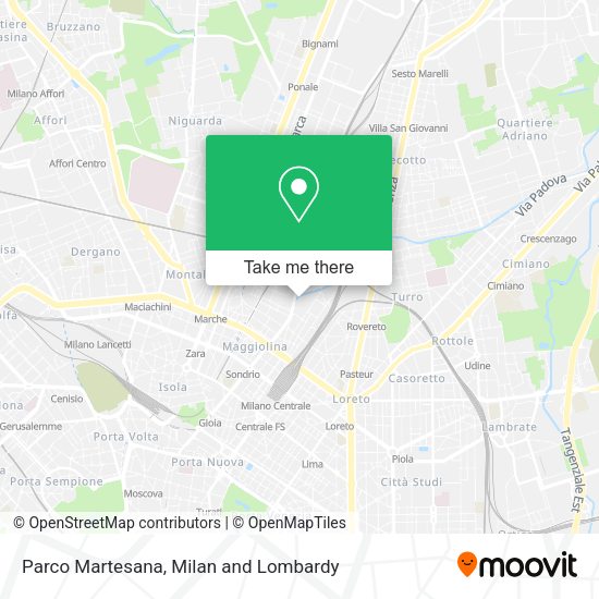 Parco Martesana map