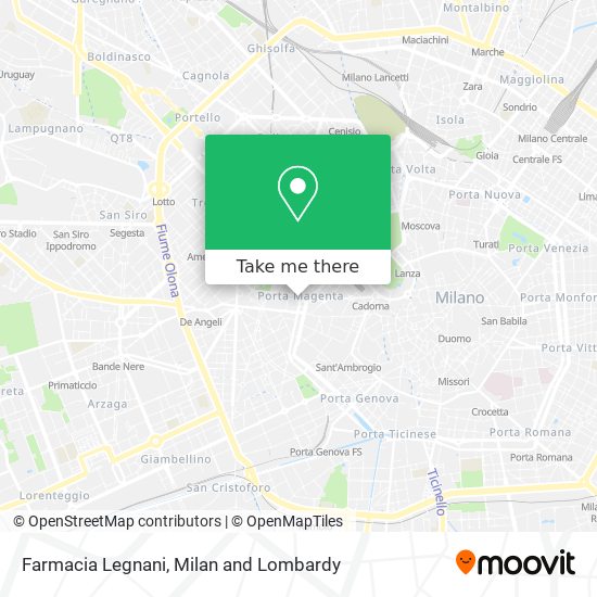 Farmacia Legnani map