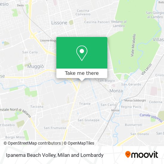 Ipanema Beach Volley map