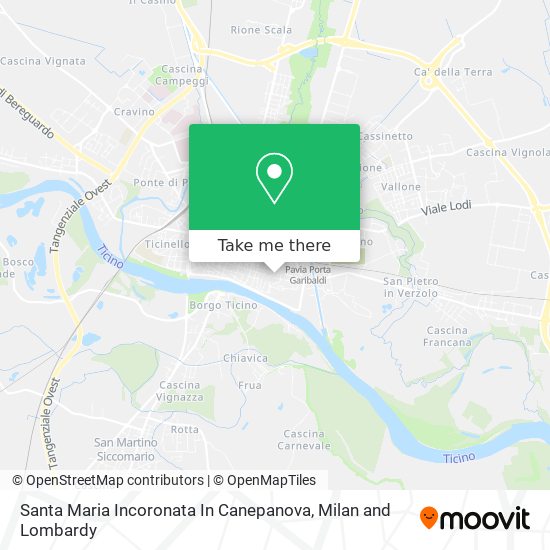 Santa Maria Incoronata In Canepanova map