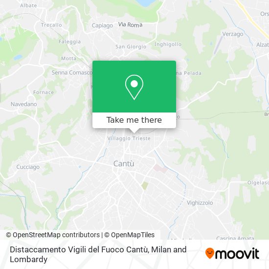 Distaccamento Vigili del Fuoco Cantù map