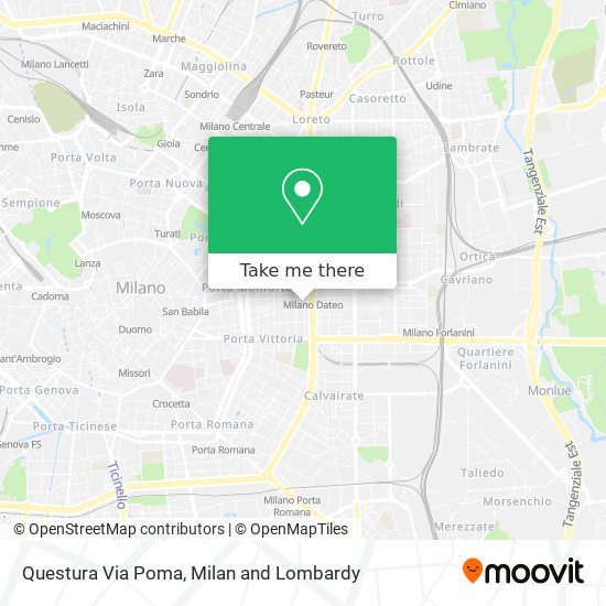 Questura Via Poma map