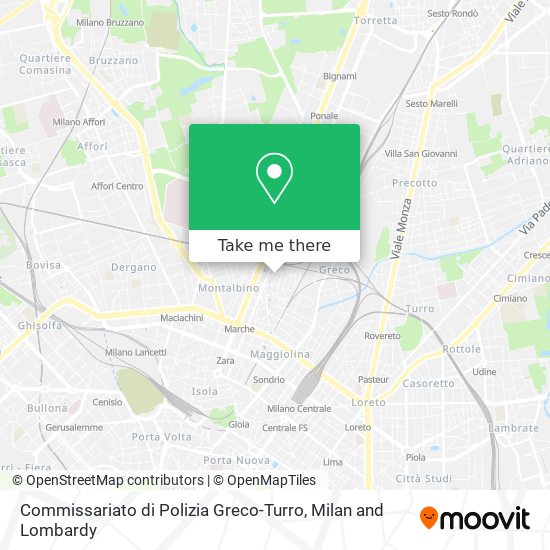 Commissariato di Polizia Greco-Turro map