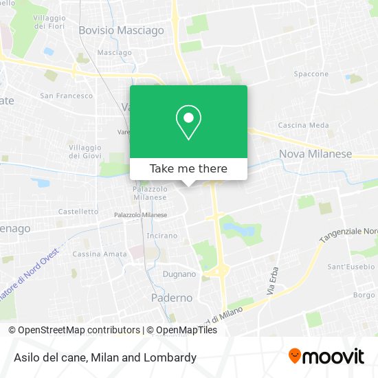 Asilo del cane map