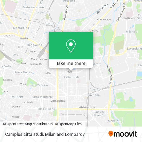 Camplus città studi map