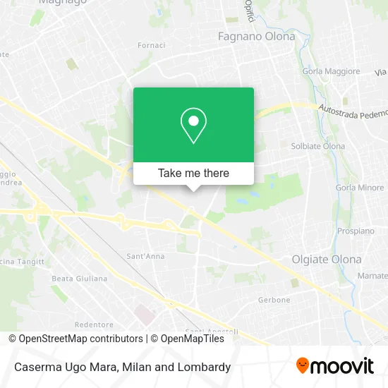 Caserma Ugo Mara map