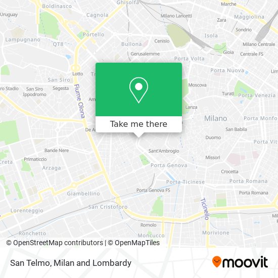 San Telmo map