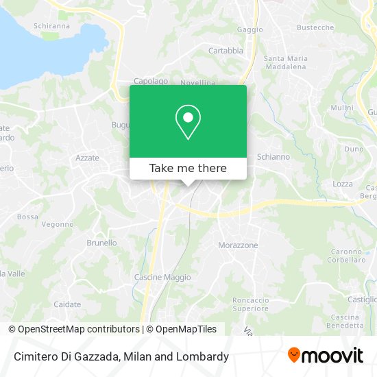 Cimitero Di Gazzada map