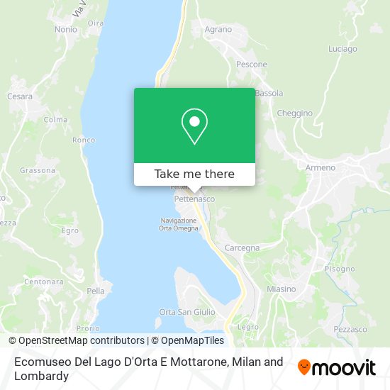 Ecomuseo Del Lago D'Orta E Mottarone map