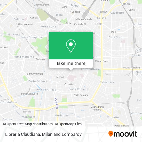 Libreria Claudiana map
