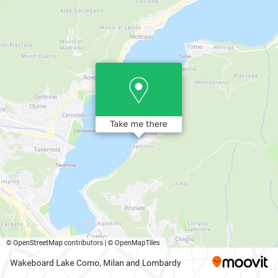 Wakeboard Lake Como map