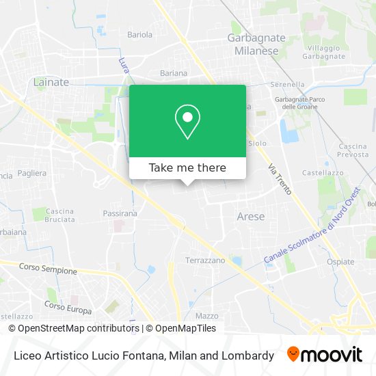 Liceo Artistico Lucio Fontana map