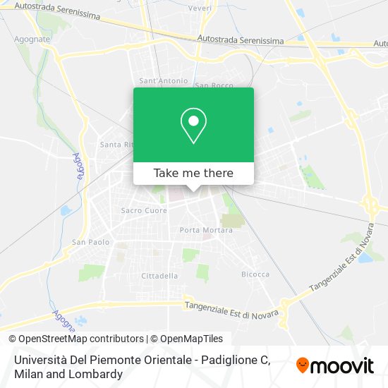 Università Del Piemonte Orientale - Padiglione C map